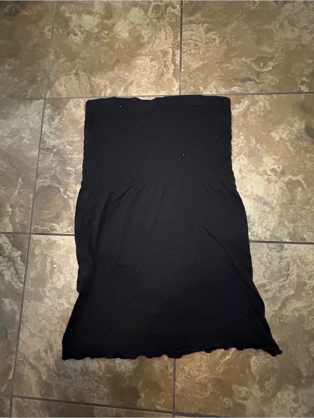 Wet Seal Black Strapless Pencil Skirt